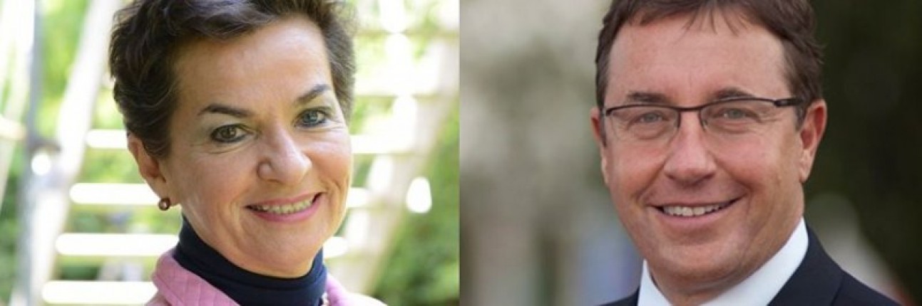 Christiana Figueres y Achim Steiner 